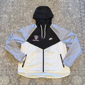 Nike Black and Light Gray St. Thomas Basketball Jacket